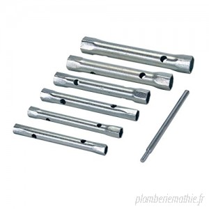 Silverline 589709 Jeu de 6 clés tubulaires doubles métriques 8-19 mm 8 19mm B0015NPPGA